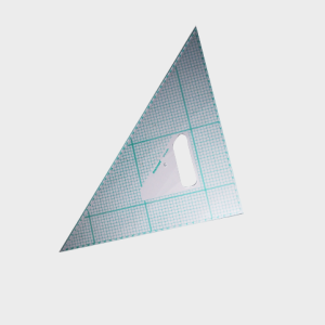 Set Square with Metal Edge